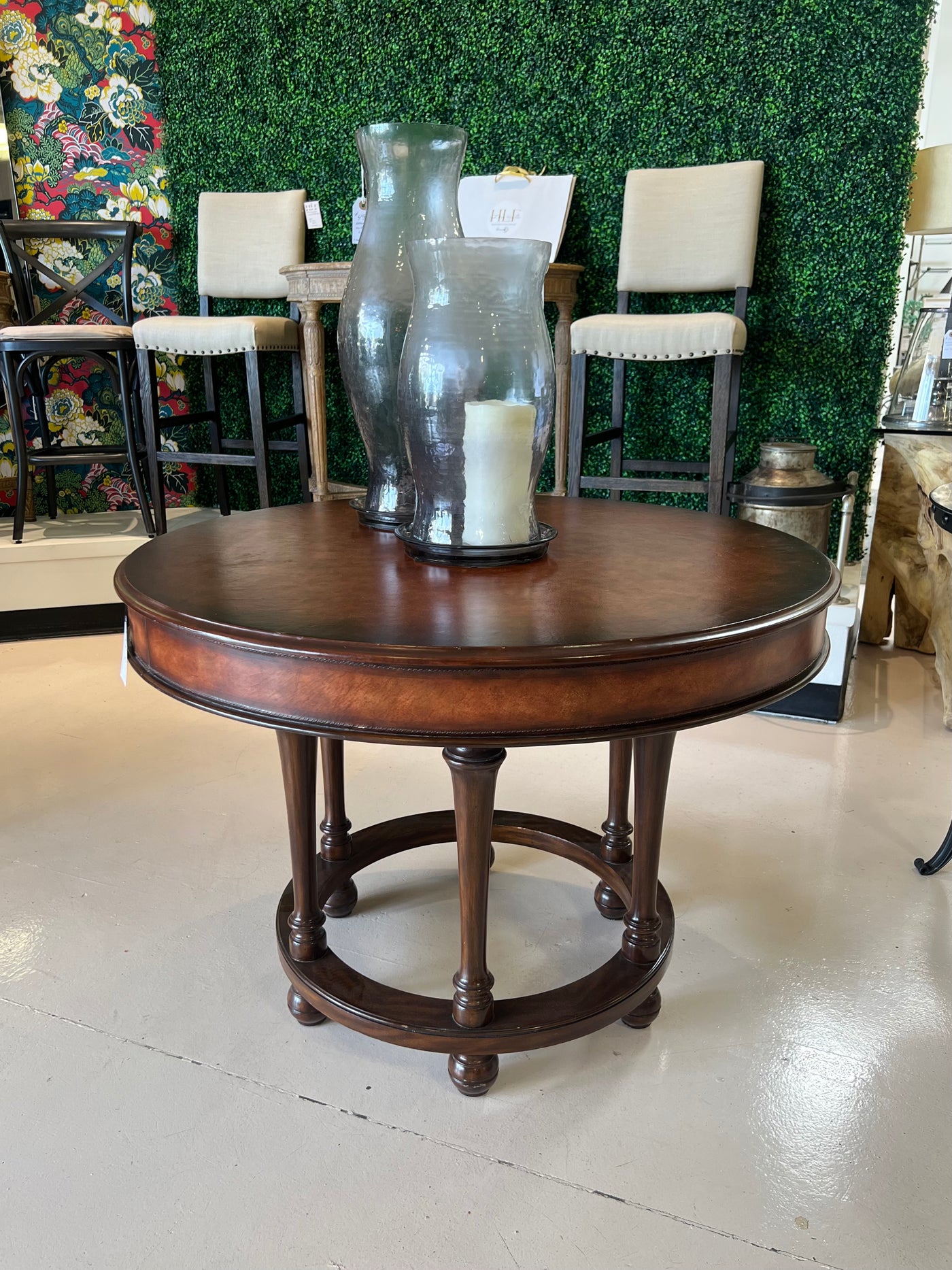 Ralph Lauren Leather Top Centre Table