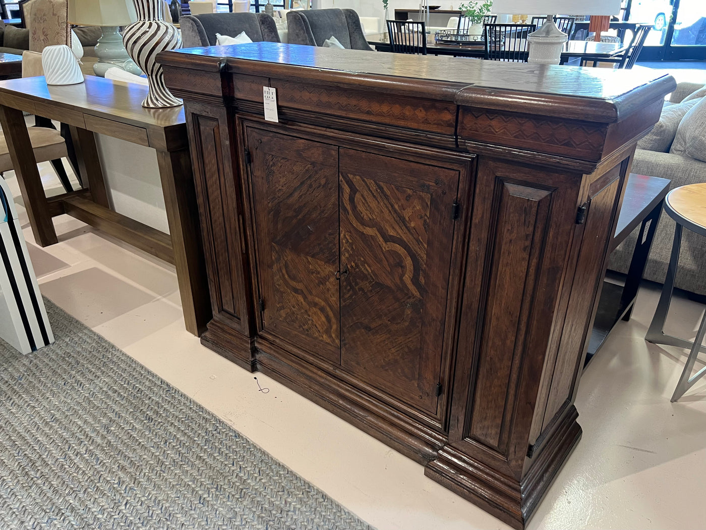 Eastern Legends Carved Cabinet Sideboard