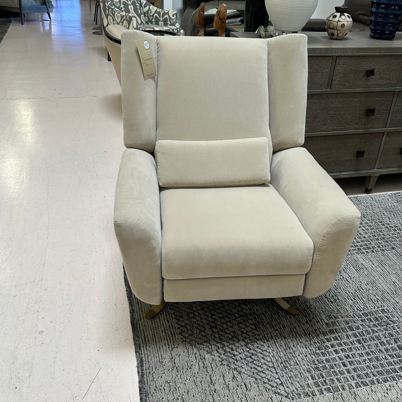 Restoration Hardware Luke Luxe Recliner Velvet