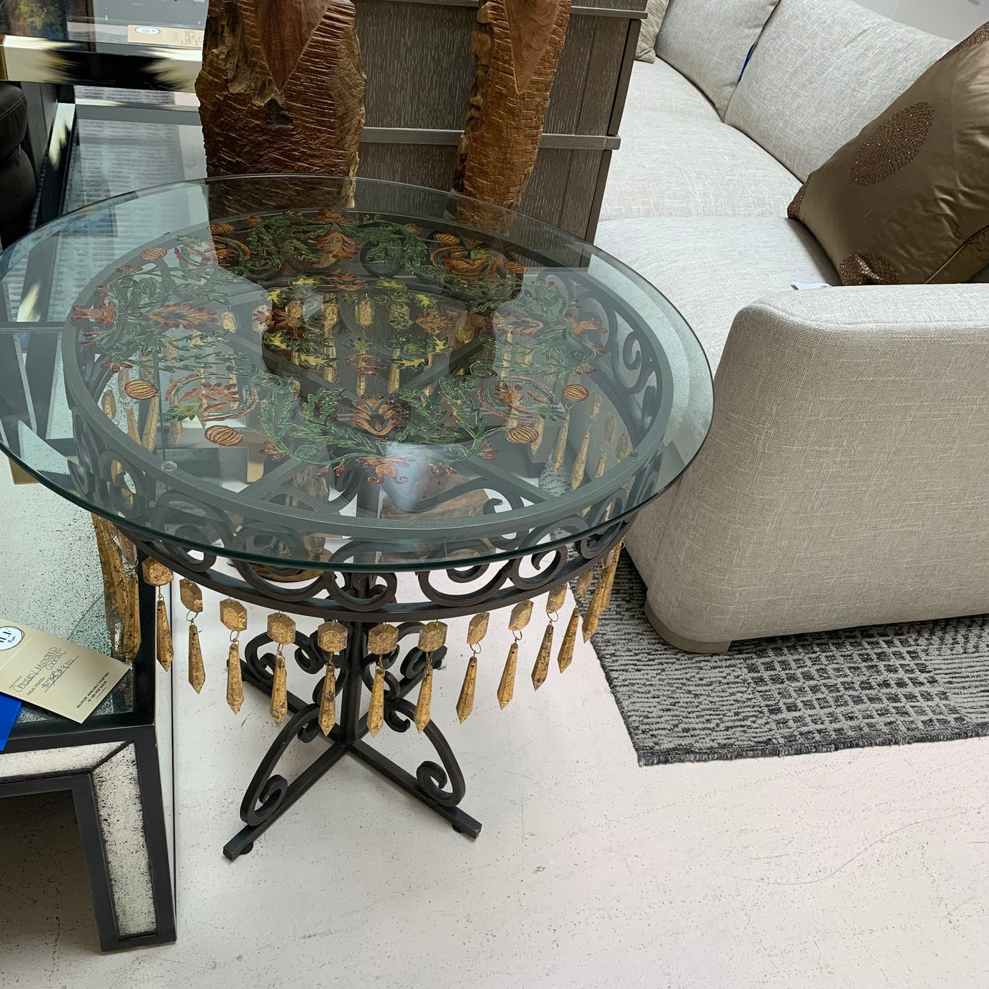 Decorative Glass End Table