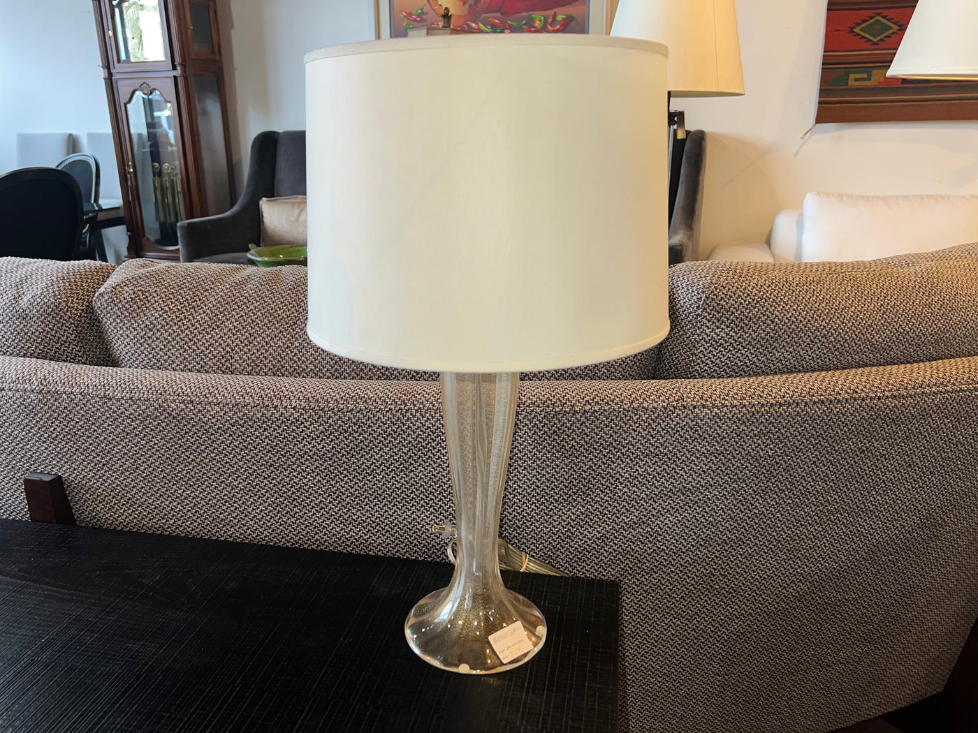 Baker Furniture Italian Murano Glass Table Lamp
