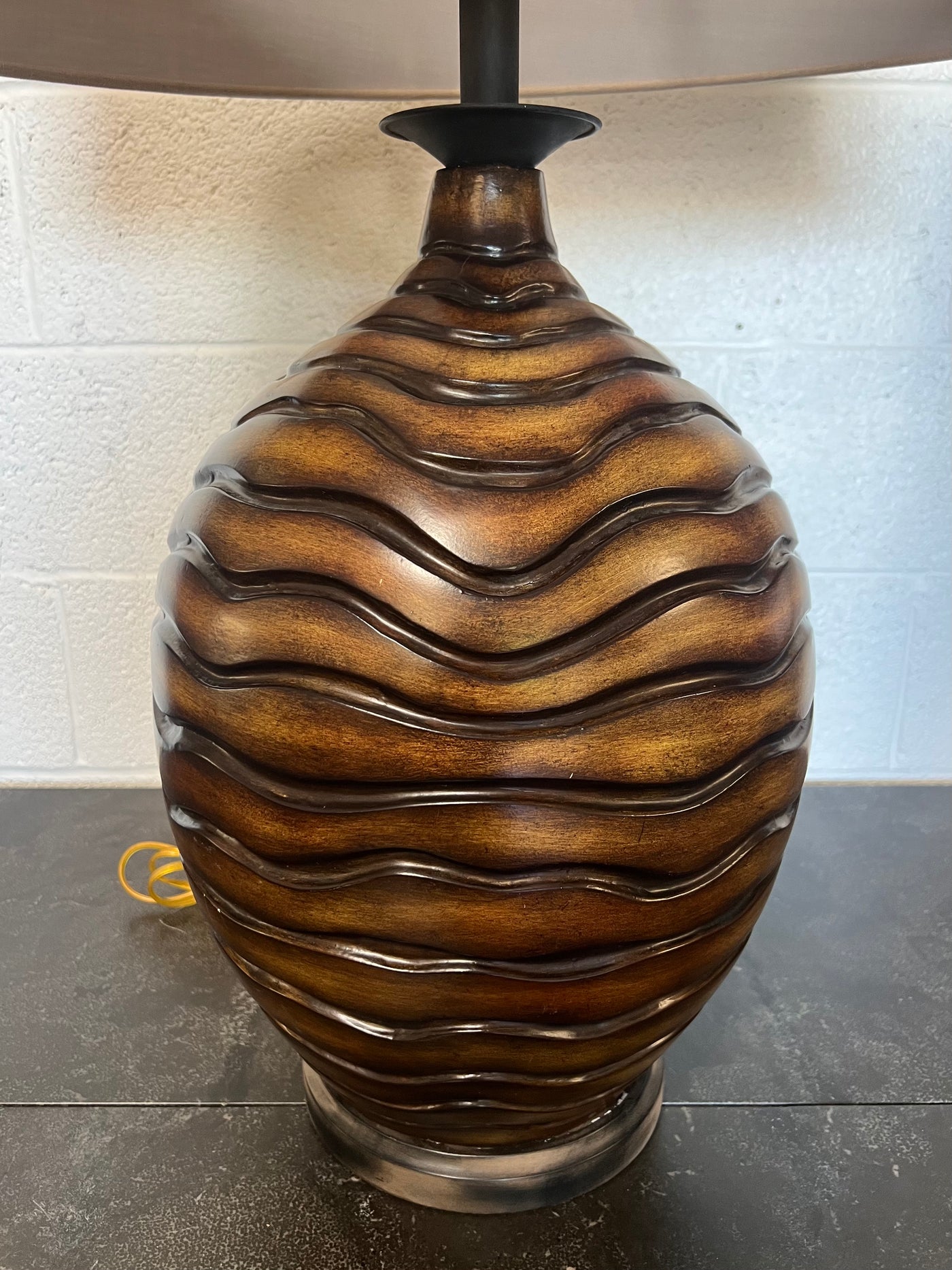 Ladlows Brown Pottery Lamp