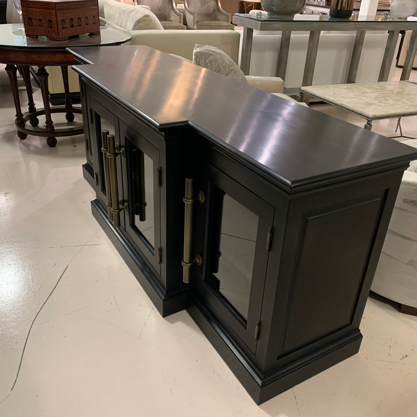 Restoration Hardware English Brass Media Console