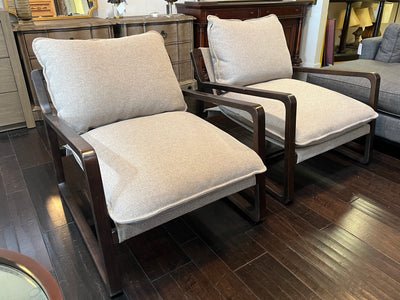 Crate & Barrel Accent Chairs Pair