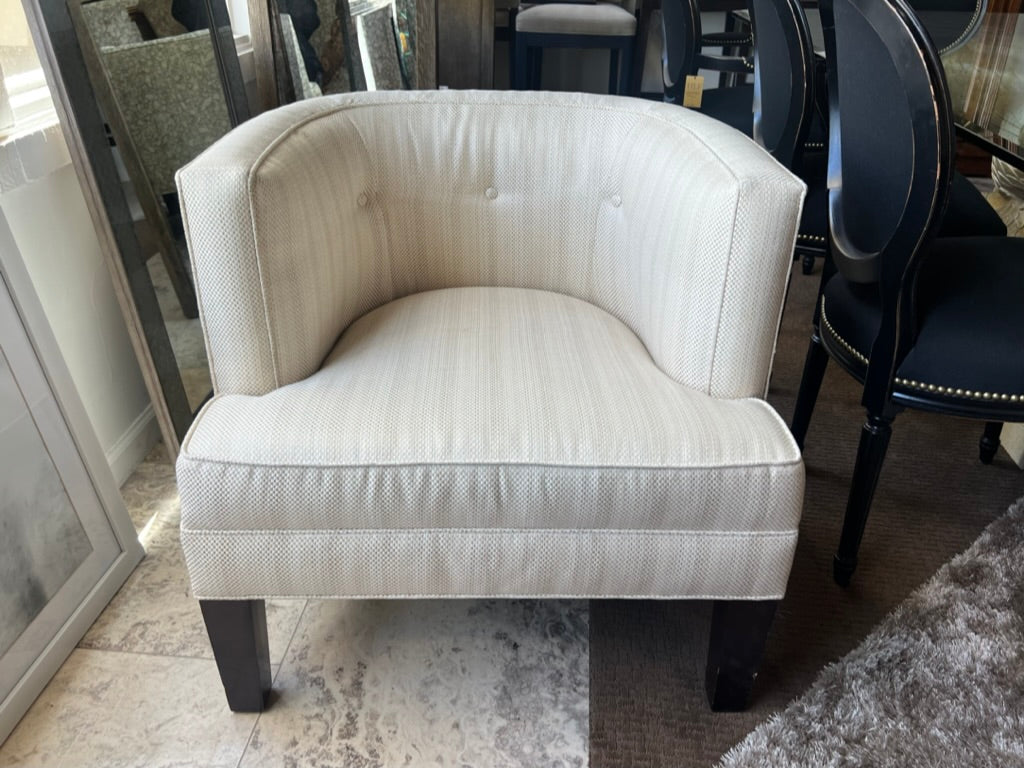 Horchow Barrel Chairs Pair