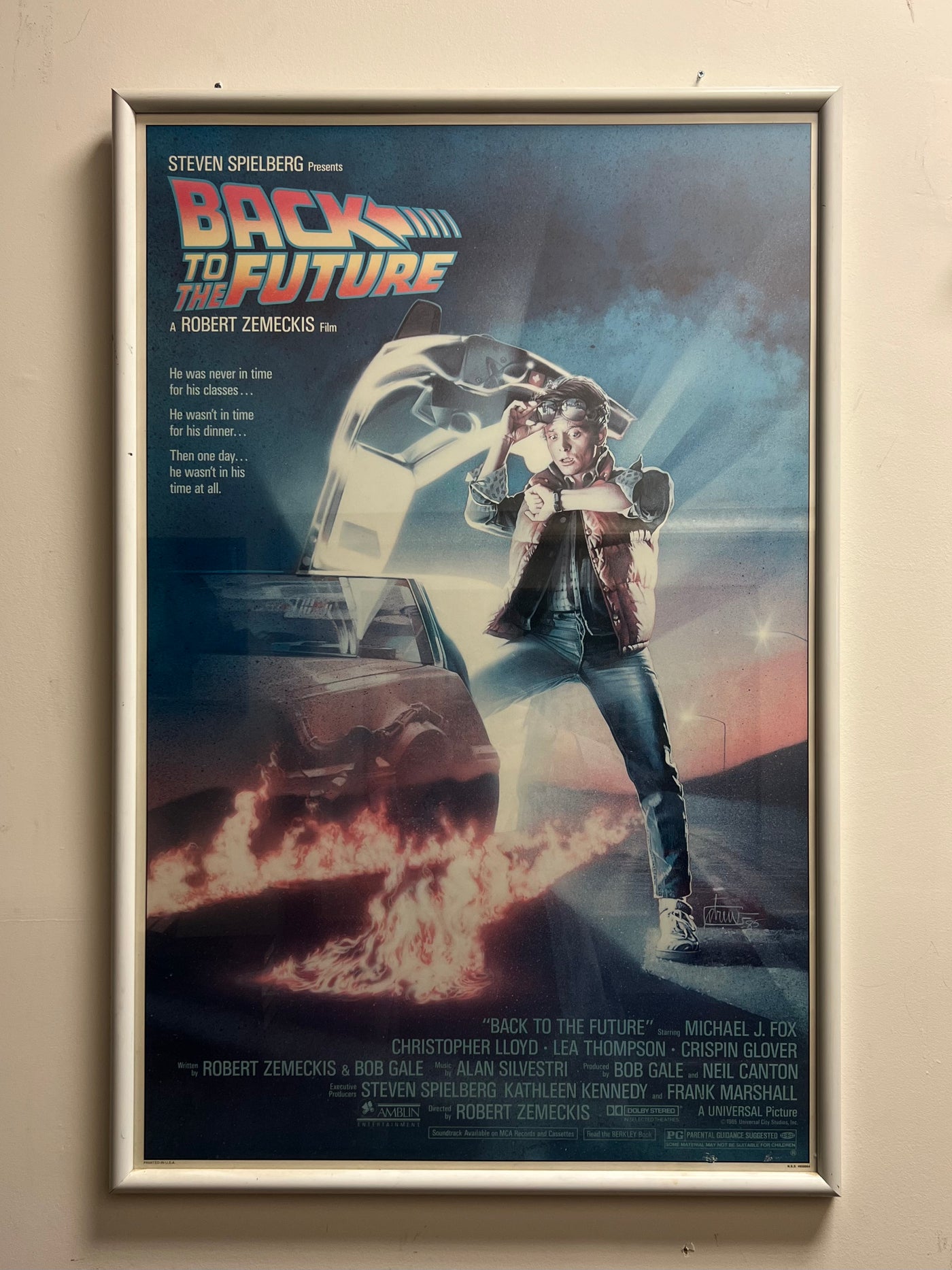 Back to the Future 1985 Original Movie Poster