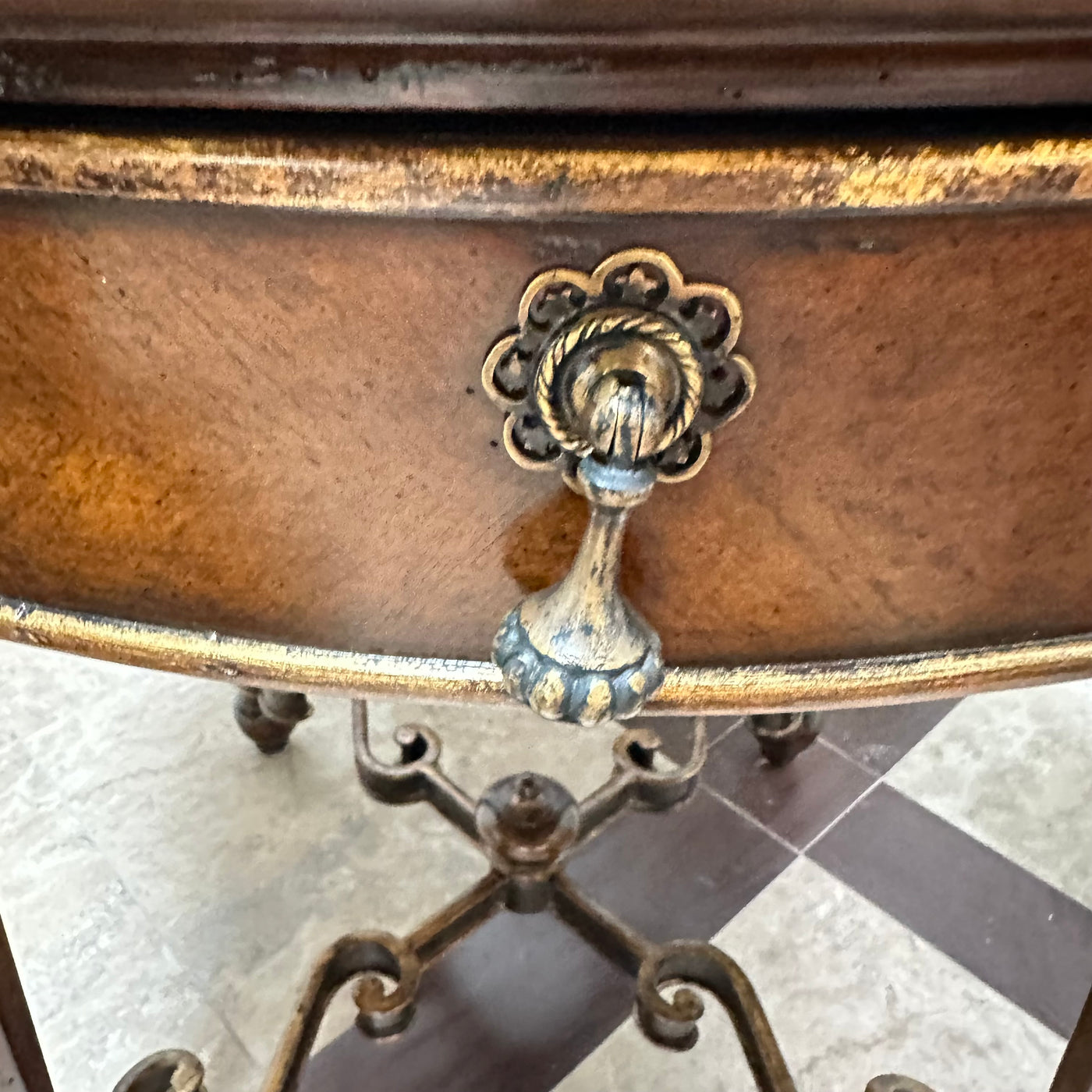 marge carson  ornate side table