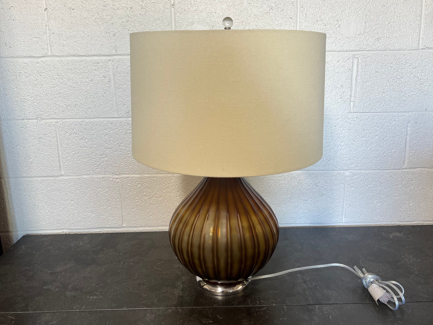 Wildwood Ribbed Glass Table Lamp