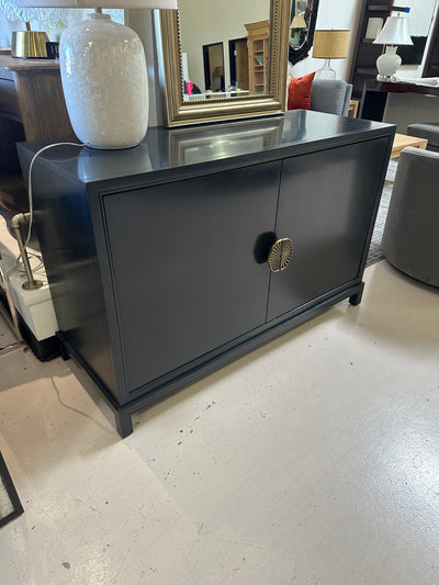 Kravet  Lotus blue cabinet