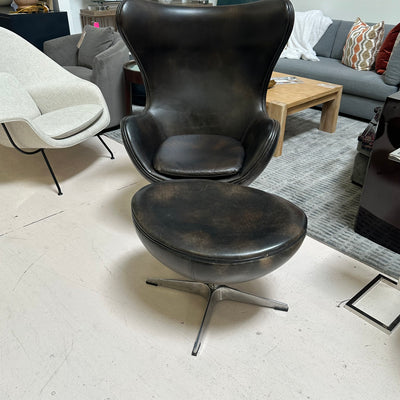 Restoration Hardware Copenhagen Chair and Ottoman