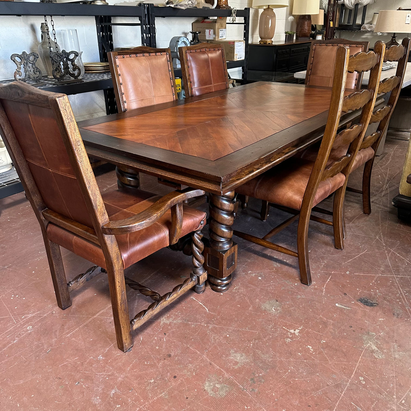 Mesquite Twist Dining Table Set