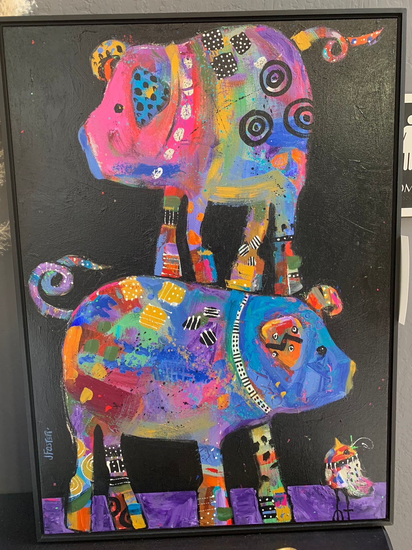 Original Jenny Foster “Piggy Back” Wall Art