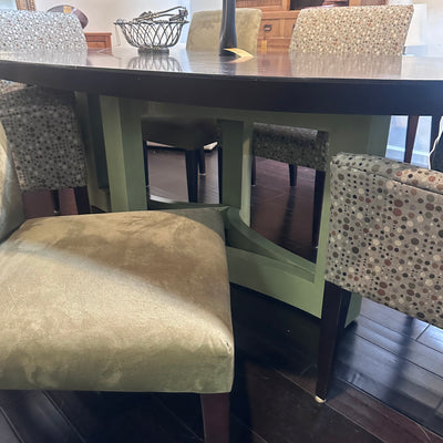 Kravet custom dining table and chairs