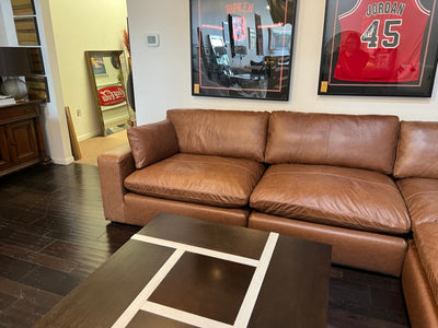 NEW 5 Piece Leather Modular Sectional