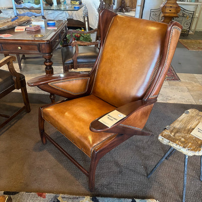 Hancock and Moore Boomerang Leather Accent Chair