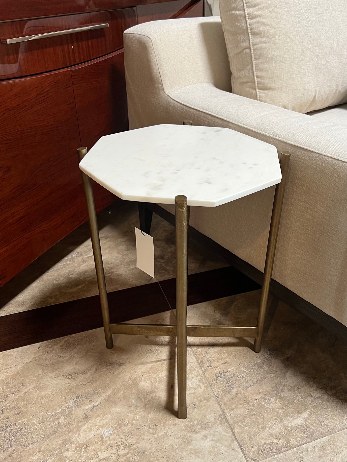 Contemporary Marble End Table
