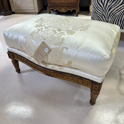 Marge Carson Custom Silk ottoman