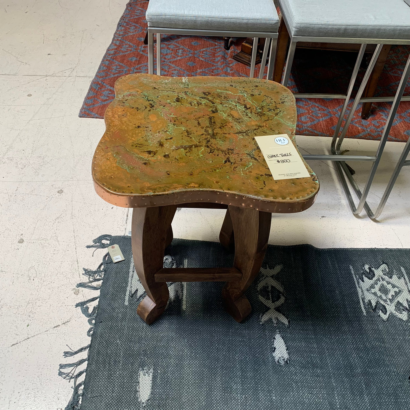 Copper End Table