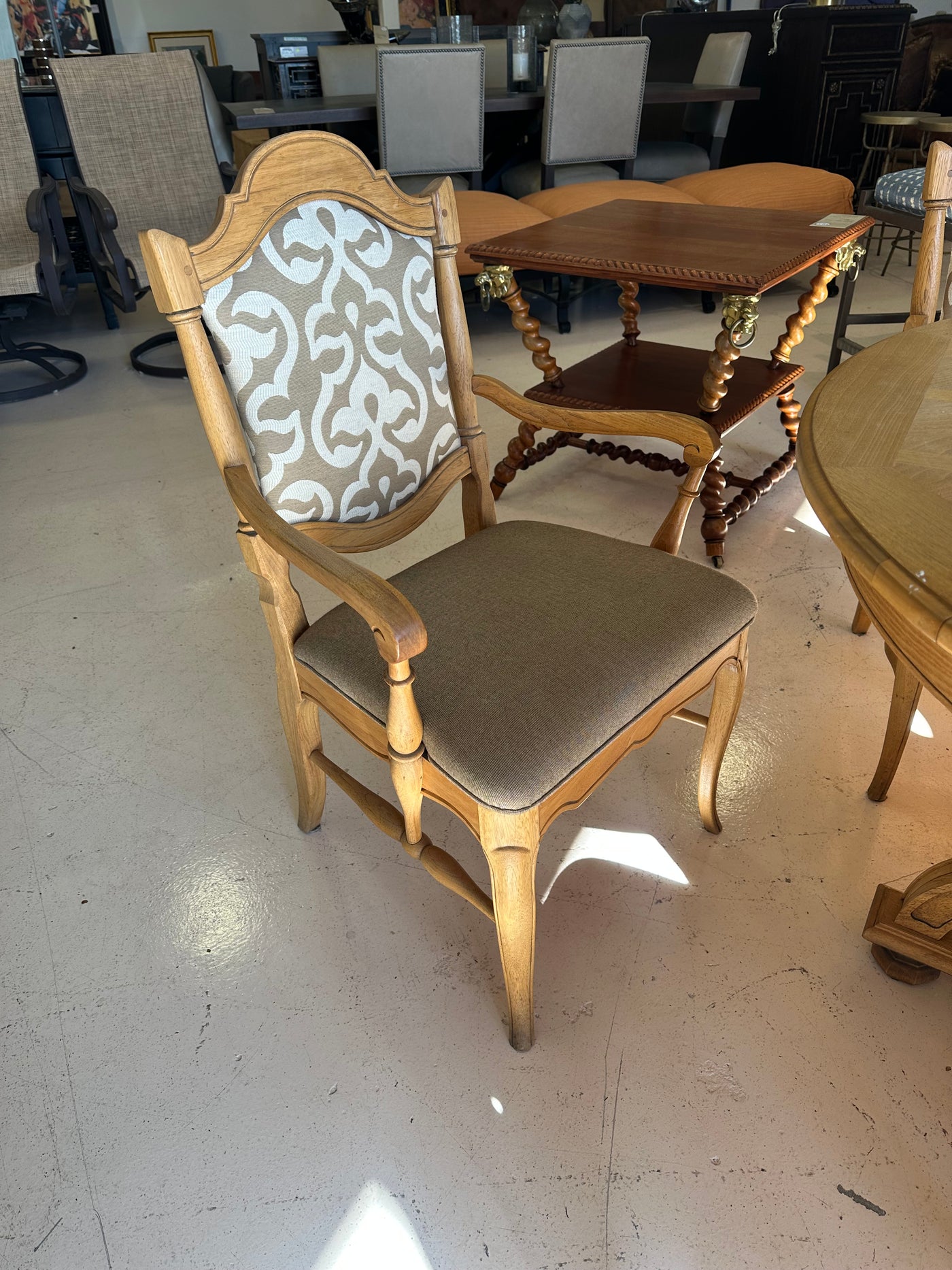 Thomasville dining table and custom chairs