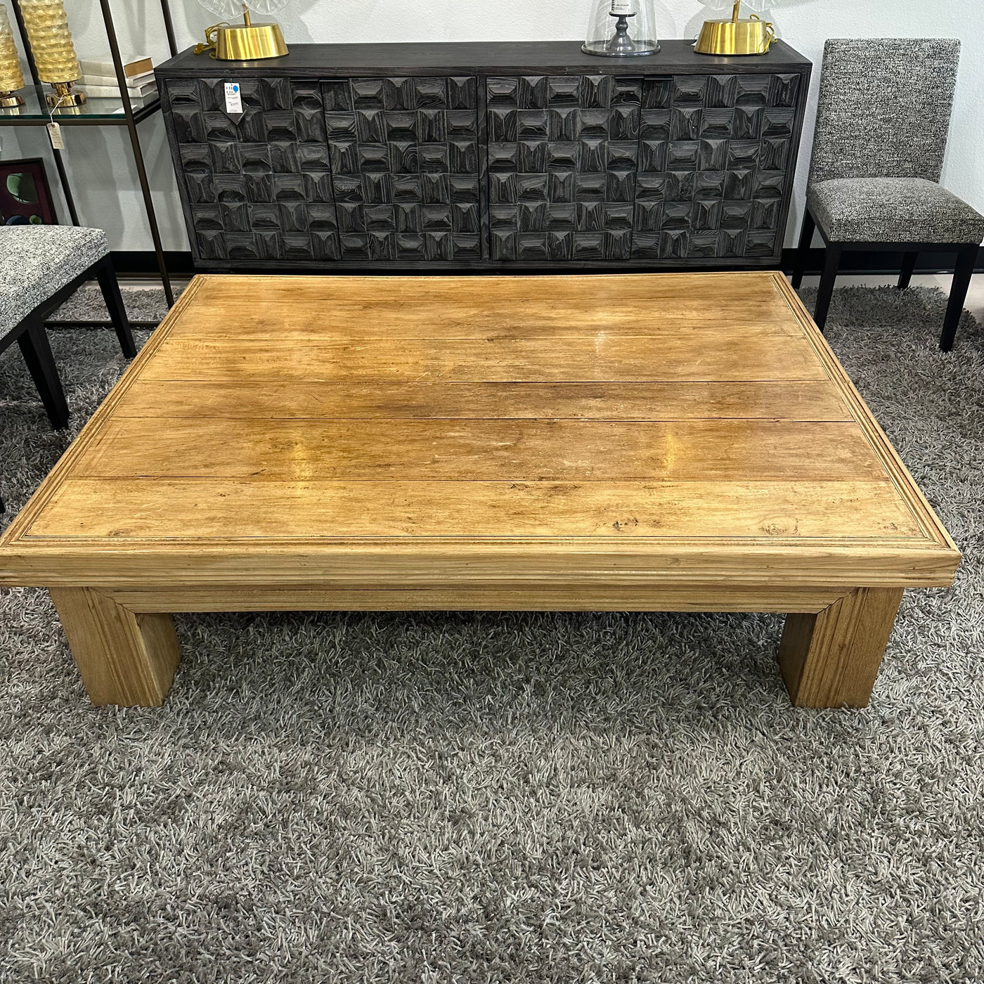 Oversized Wood Coffee Table