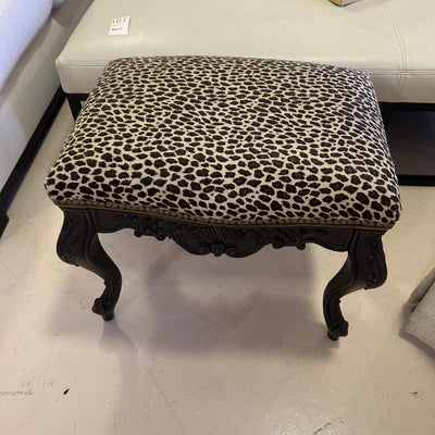 Old hickory Tannery Hair on hide vanity stool accent chair