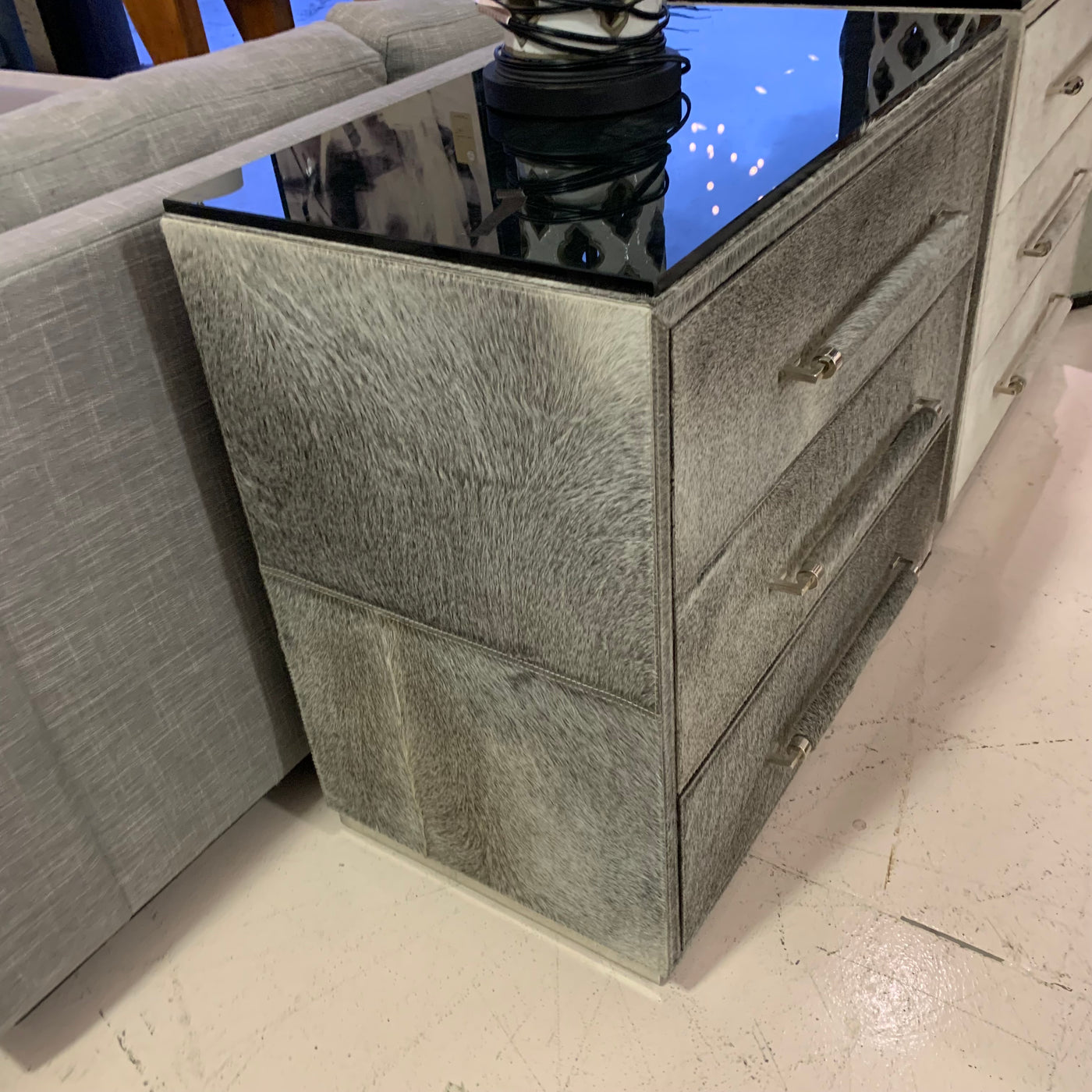 Bernhardt Cowhide Night Stands
