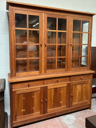 Stickley Furniture Mission Three Door China Top Cabinet