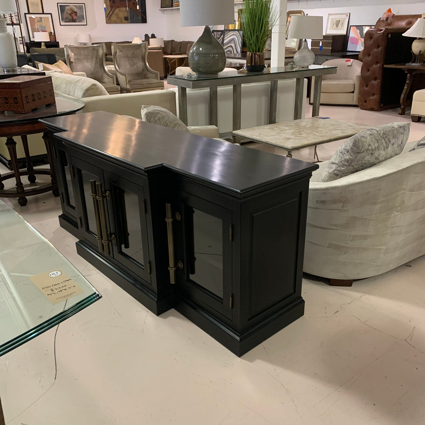 Restoration Hardware English Brass Media Console