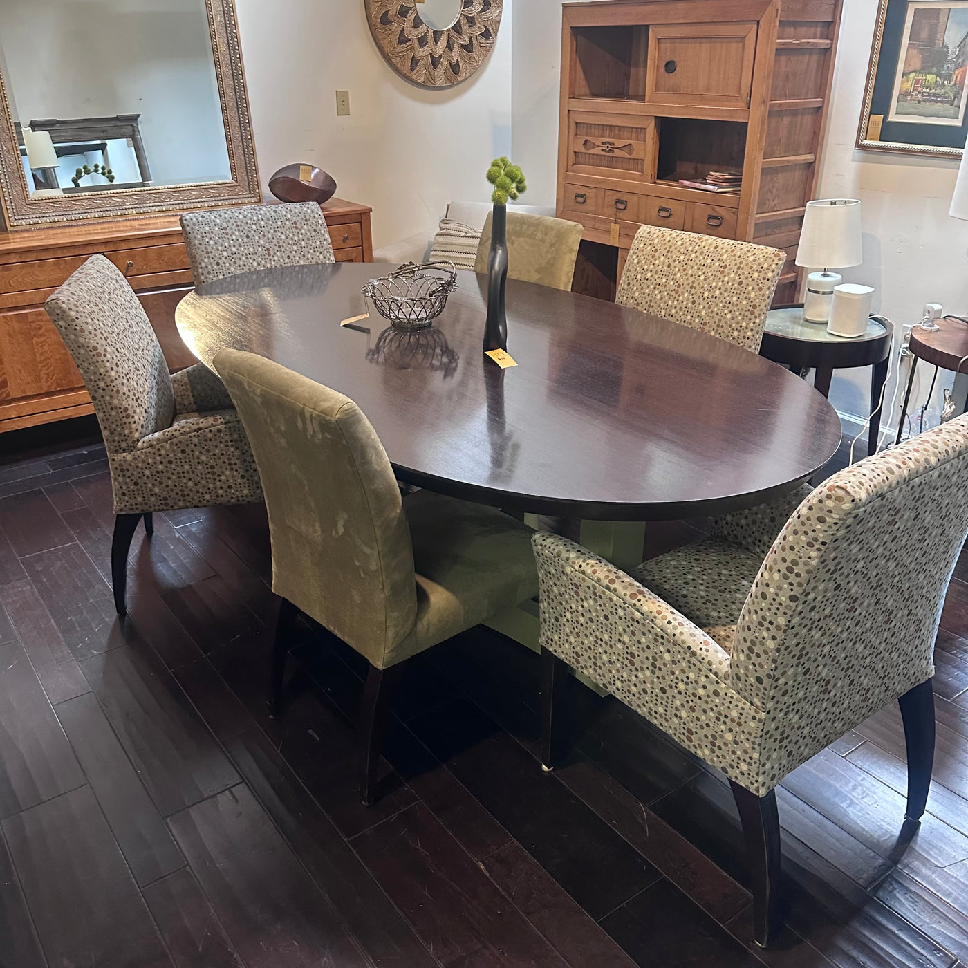 Kravet custom dining table and chairs