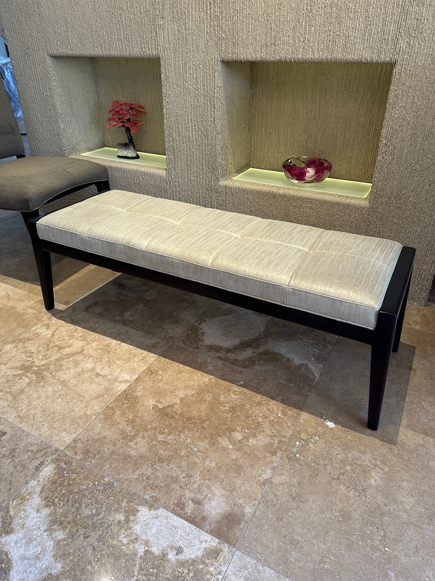 Hancock and Moore Ascari Bench in Shimmer Leather