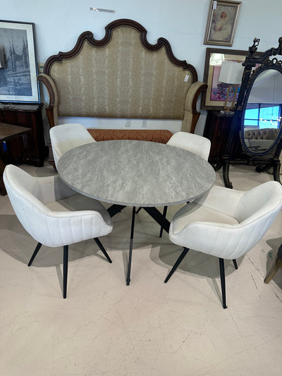Cream  Dining Table & Chairs Set