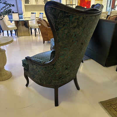 Paul Robert Leather Wingback Chairs