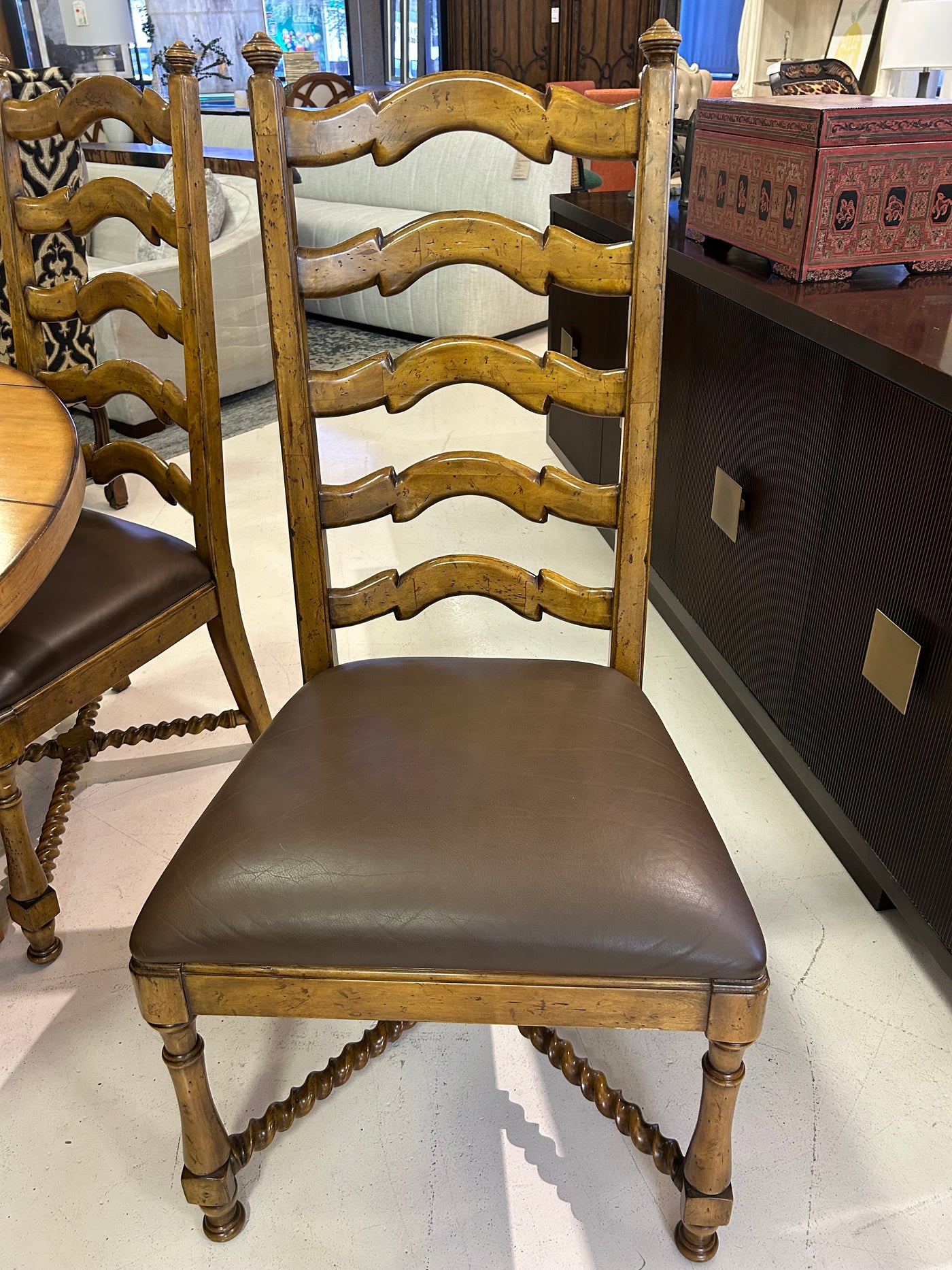 Wood Ladder back dining  Chairs