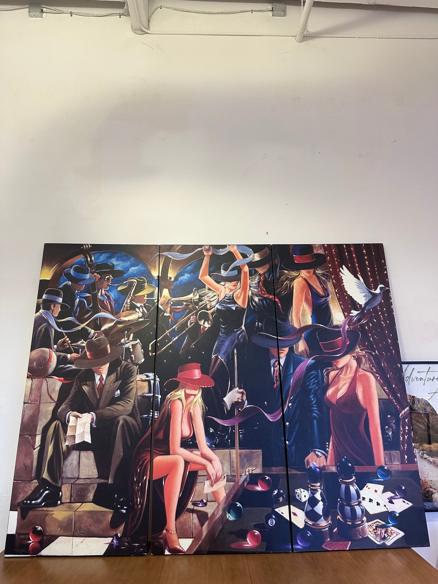 Victor Ostrovsky "End Game" Triptych Artwork