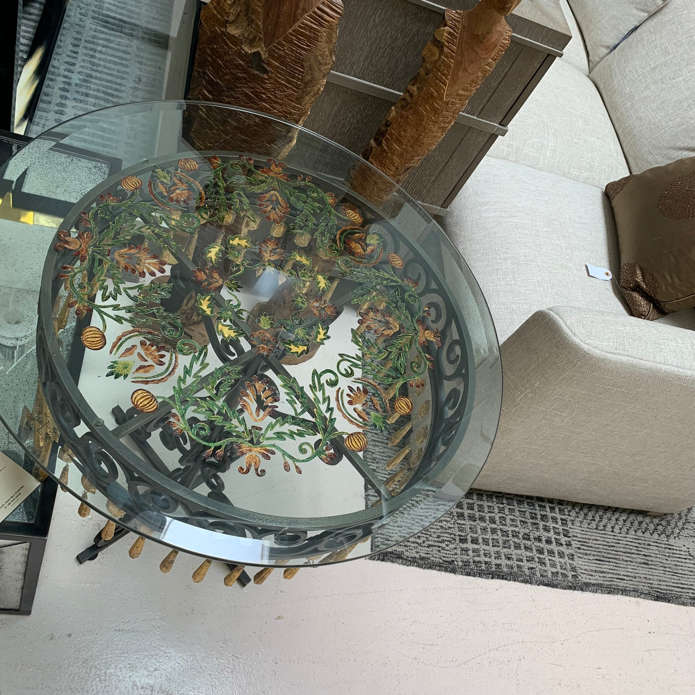 Decorative Glass End Table