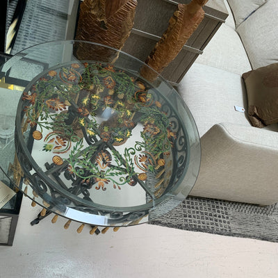 Decorative Glass End Table