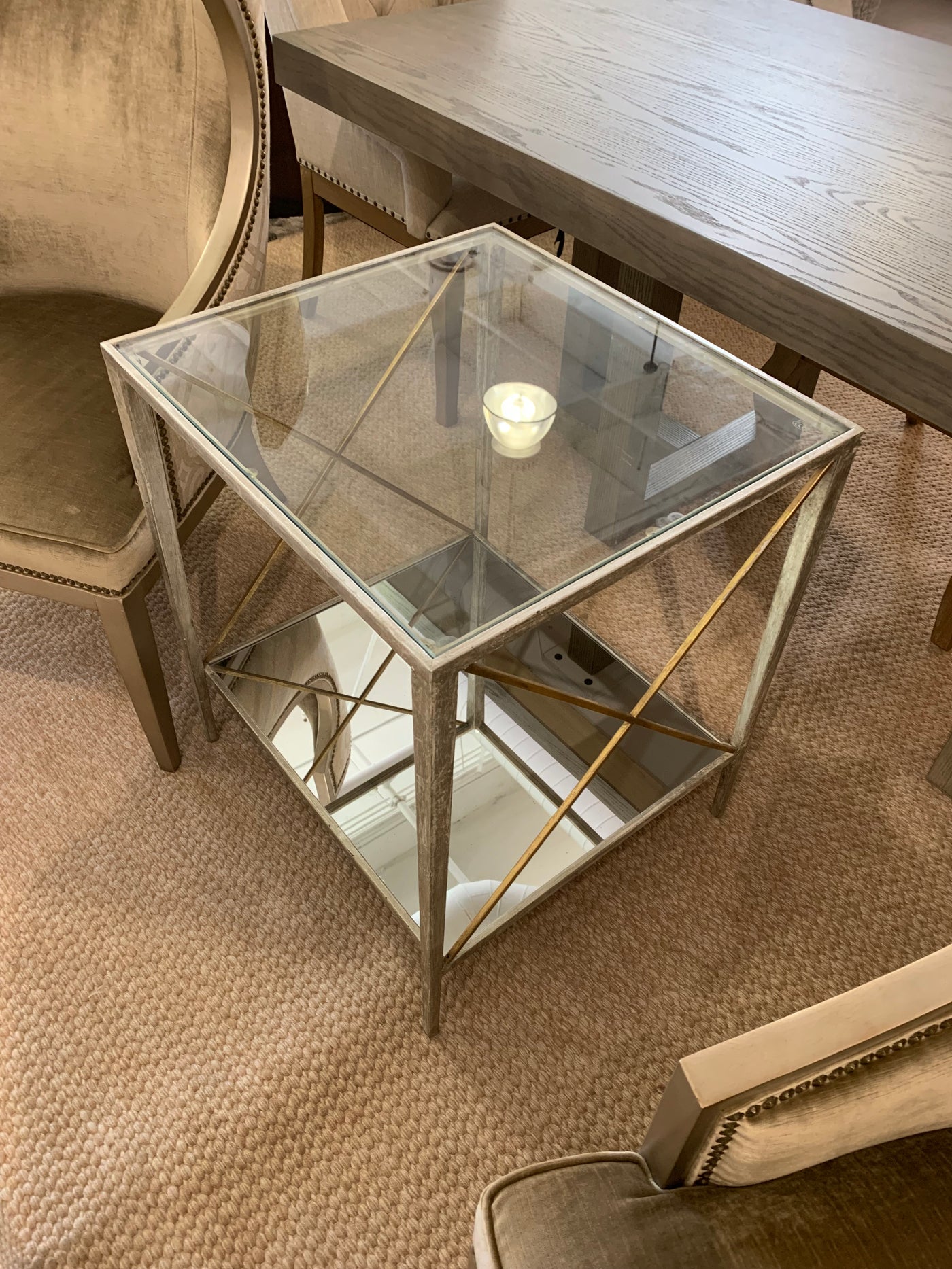 Glass End Table