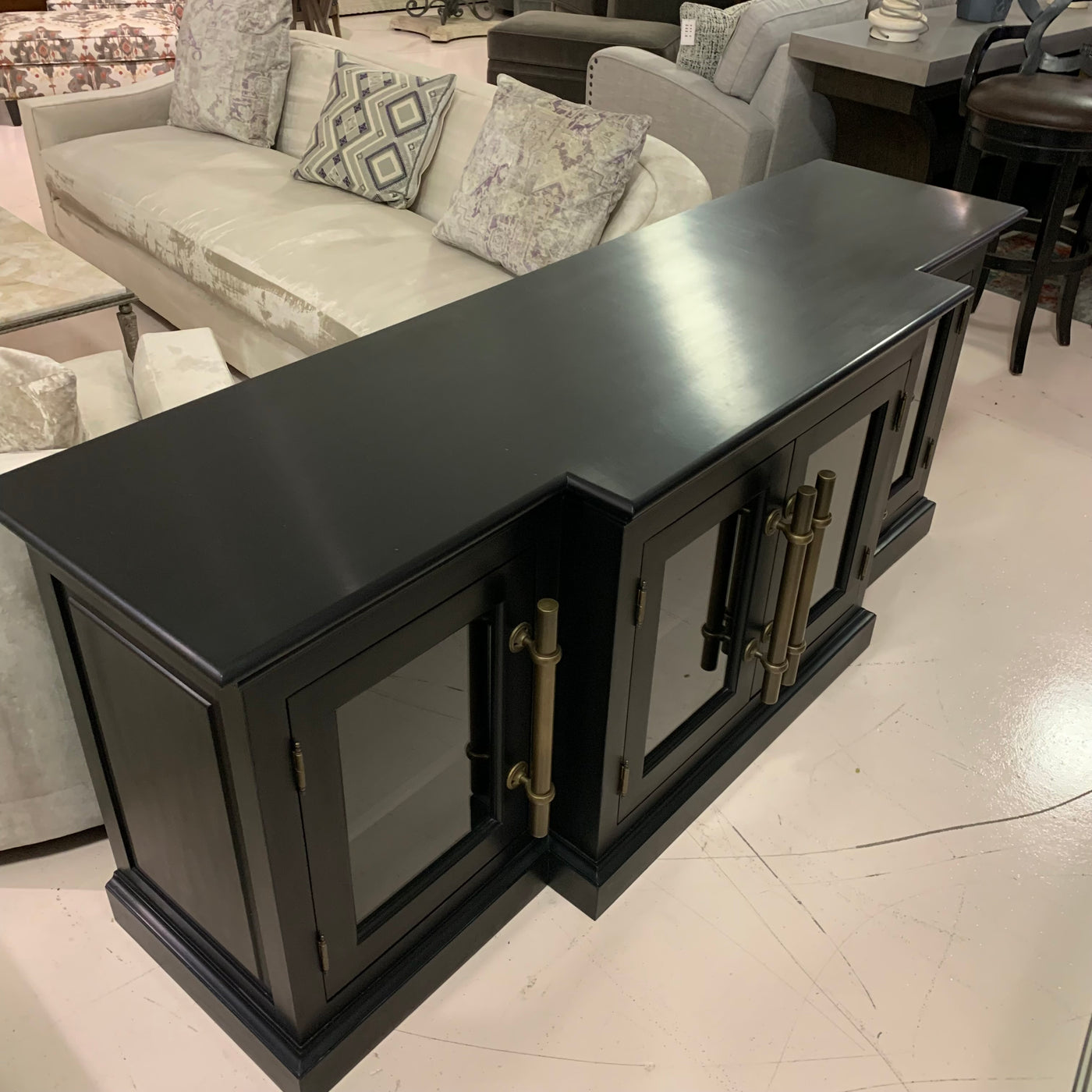 Restoration Hardware English Brass Media Console