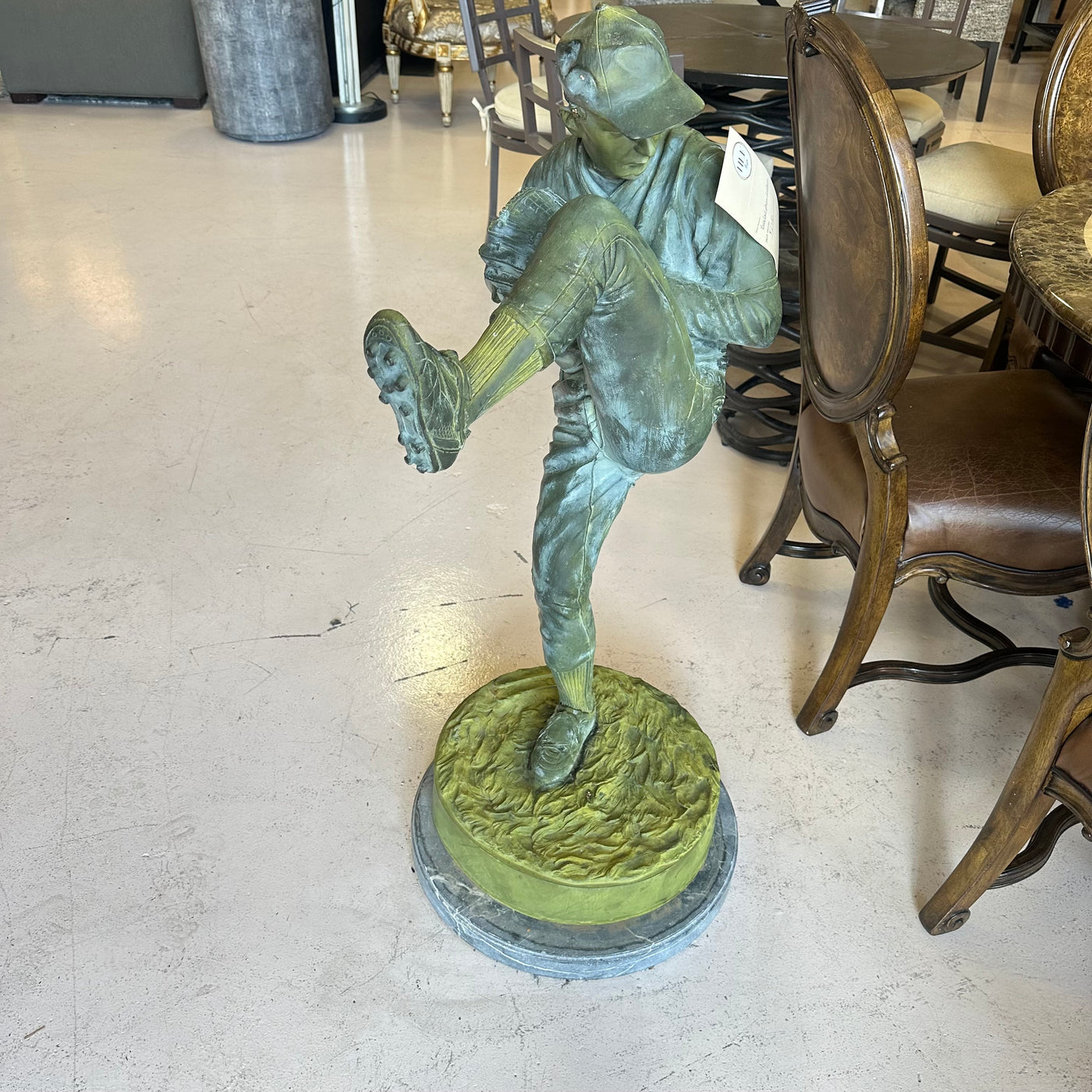 Jim Davidson bronze Pitcher Sculpture