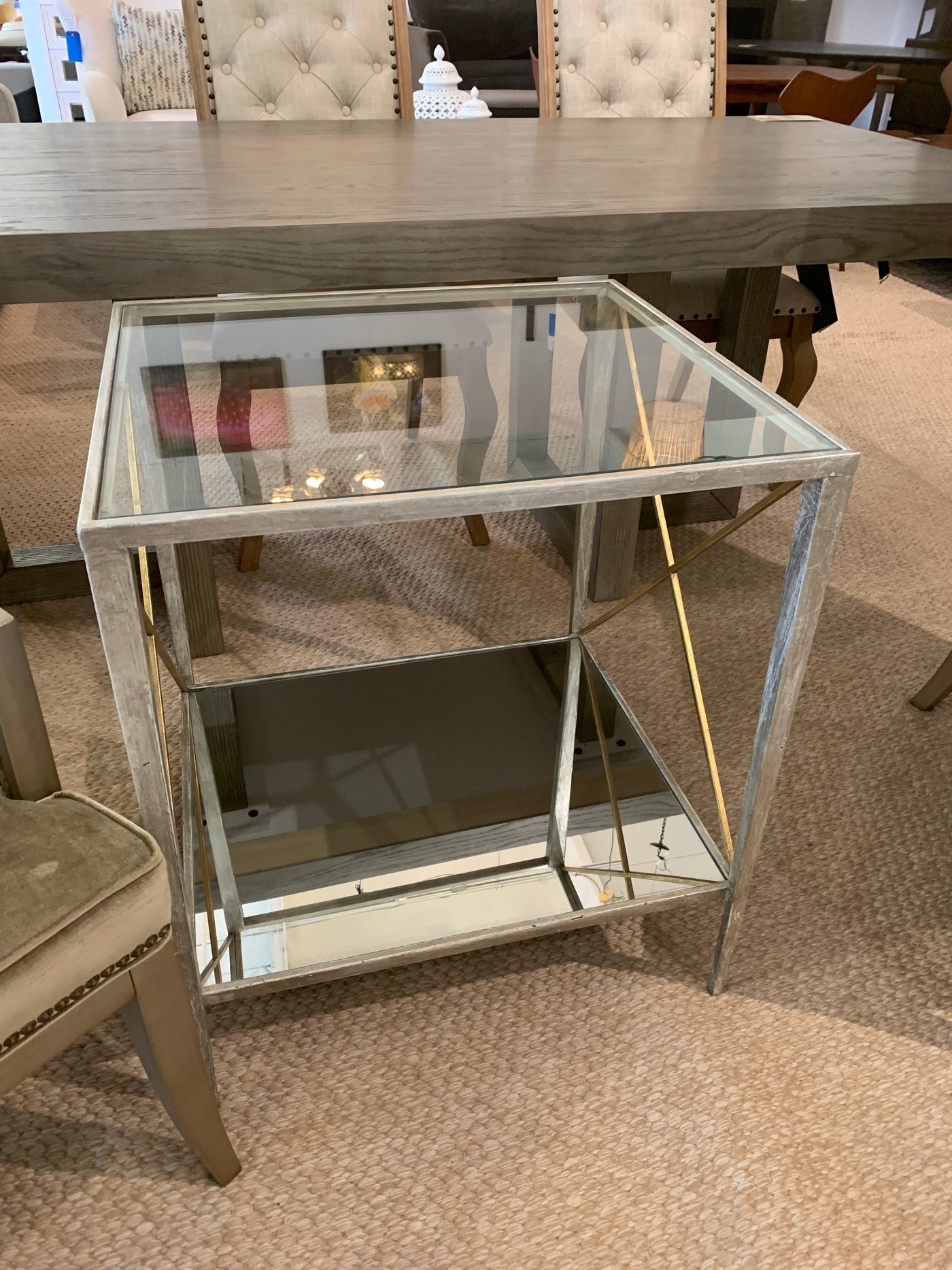 Glass End Table
