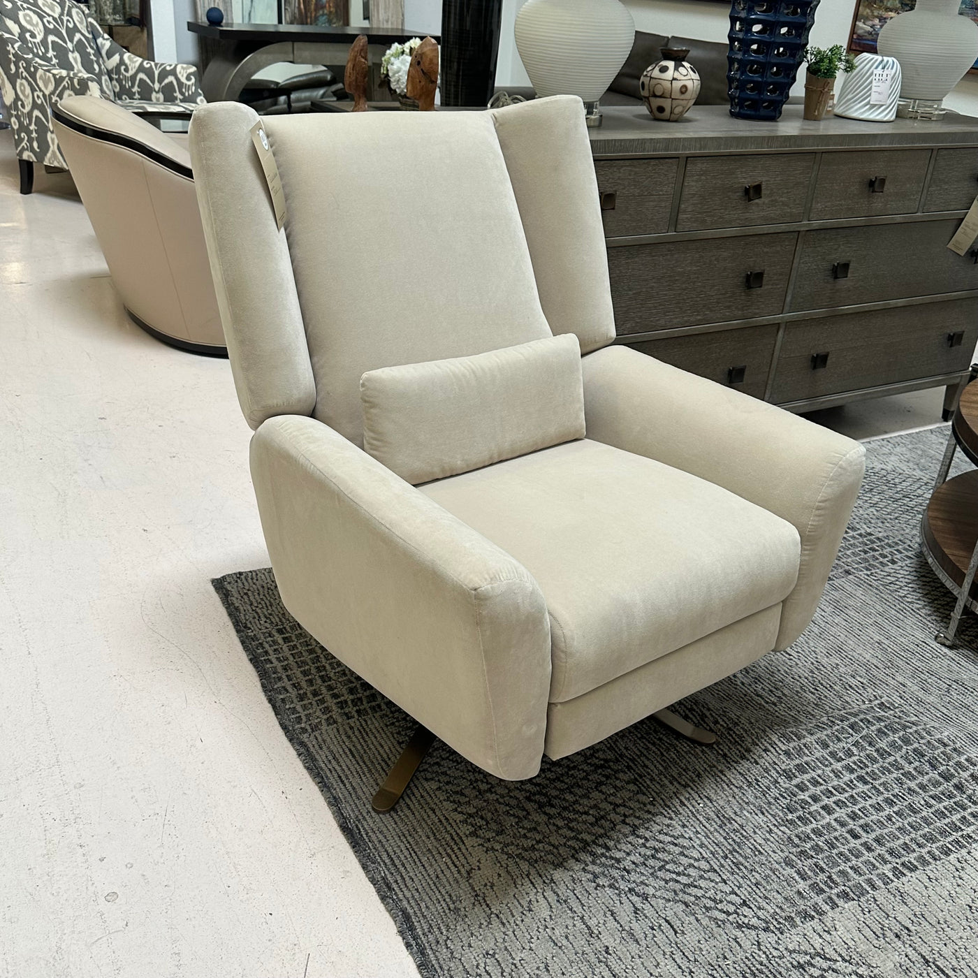 Restoration Hardware Luke Luxe Recliner Velvet