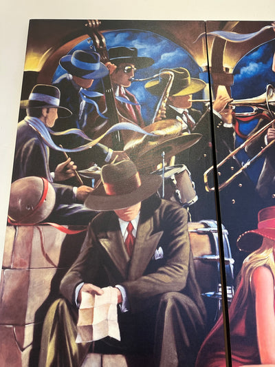 Victor Ostrovsky "End Game" Triptych Artwork