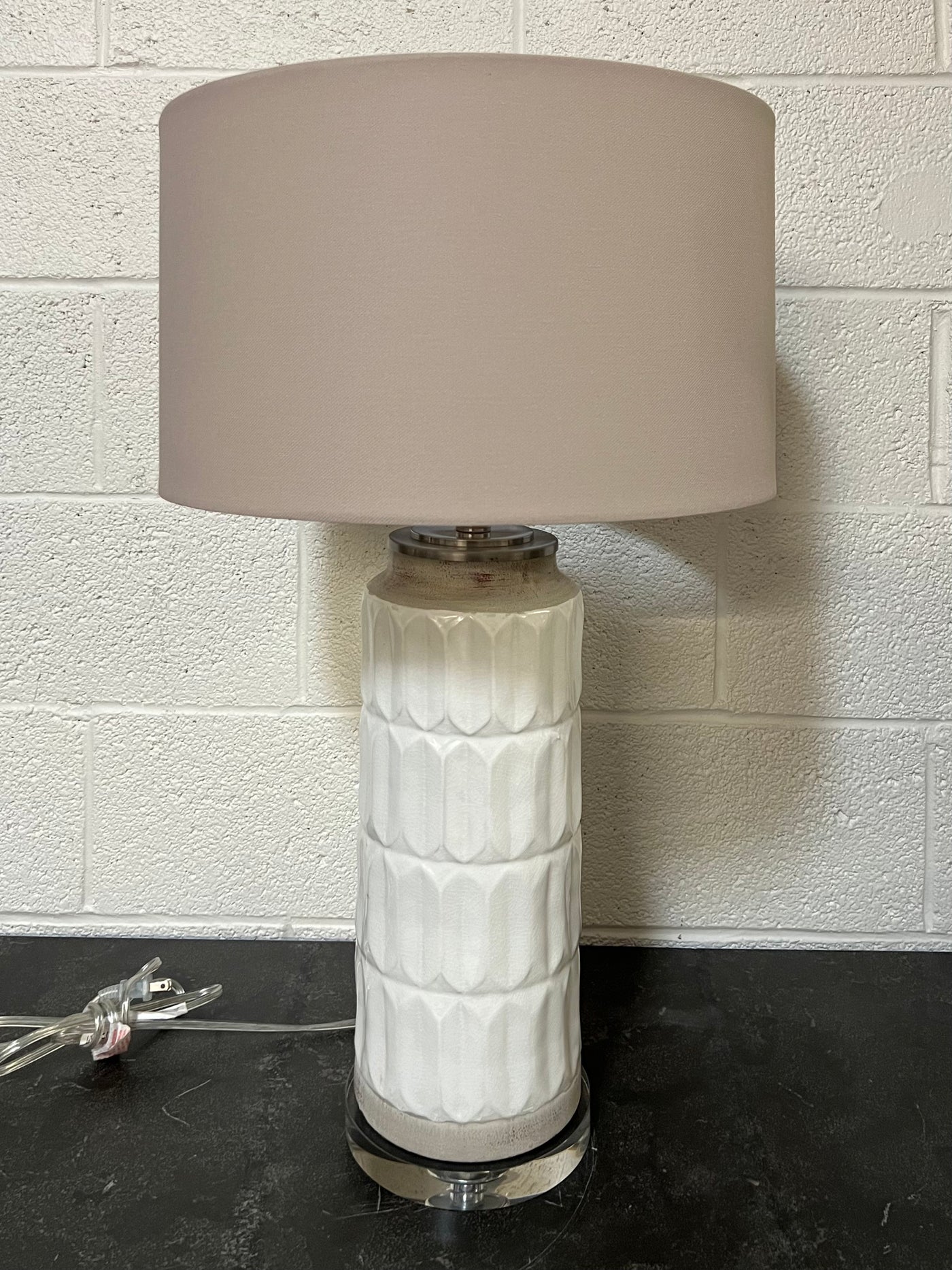Uttermost Athilda Gloss White Table Lamp