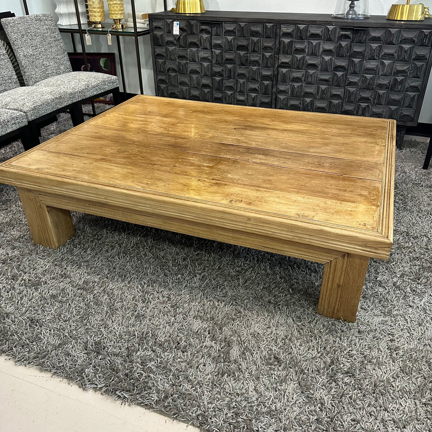 Oversized Wood Coffee Table