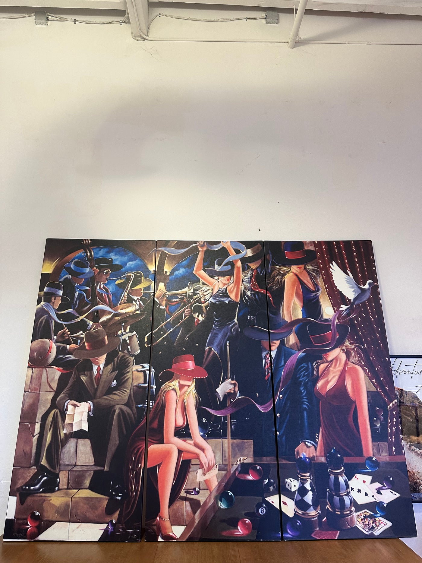 Victor Ostrovsky "End Game" Triptych Artwork