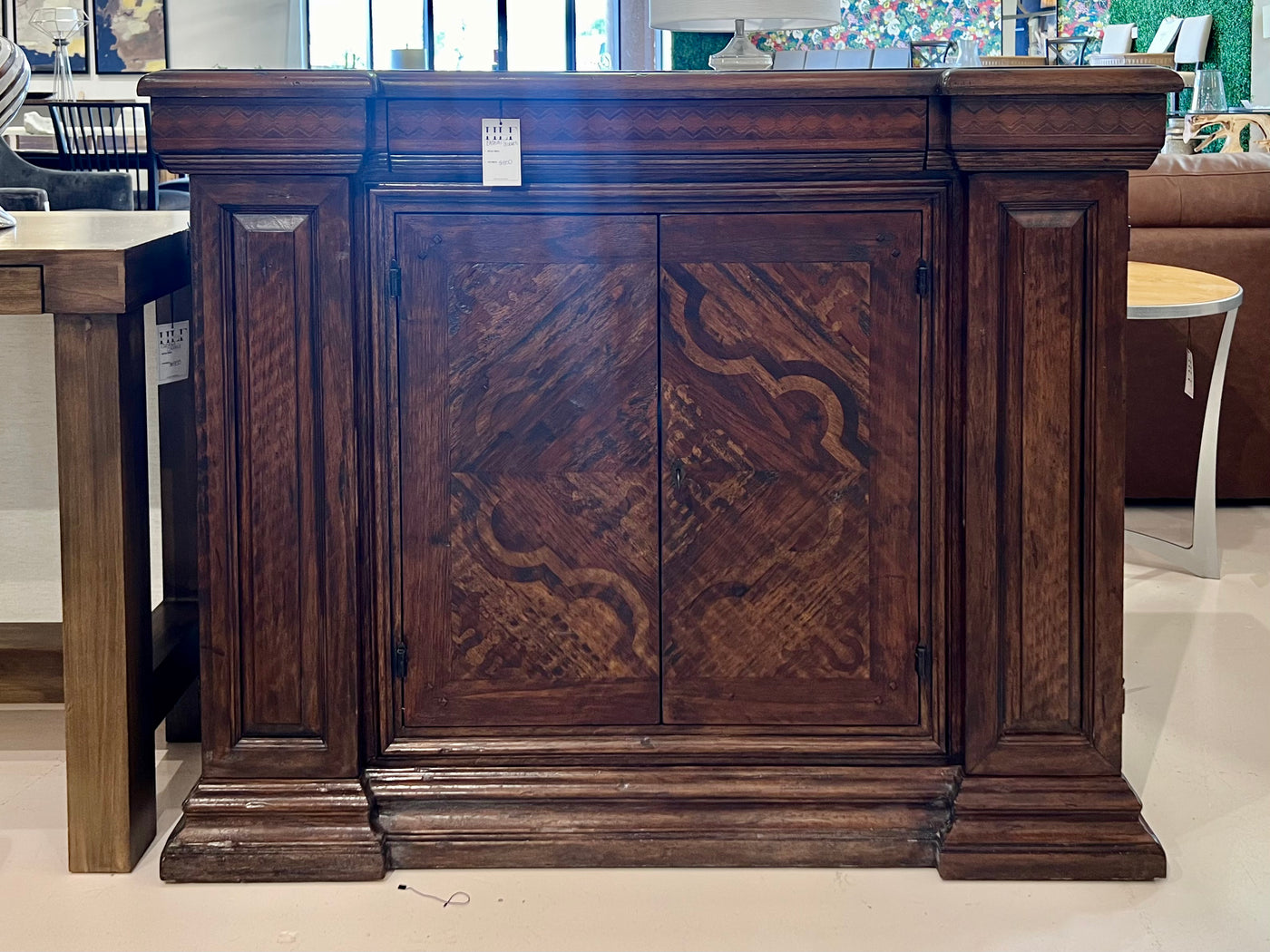 Eastern Legends Carved Cabinet Sideboard