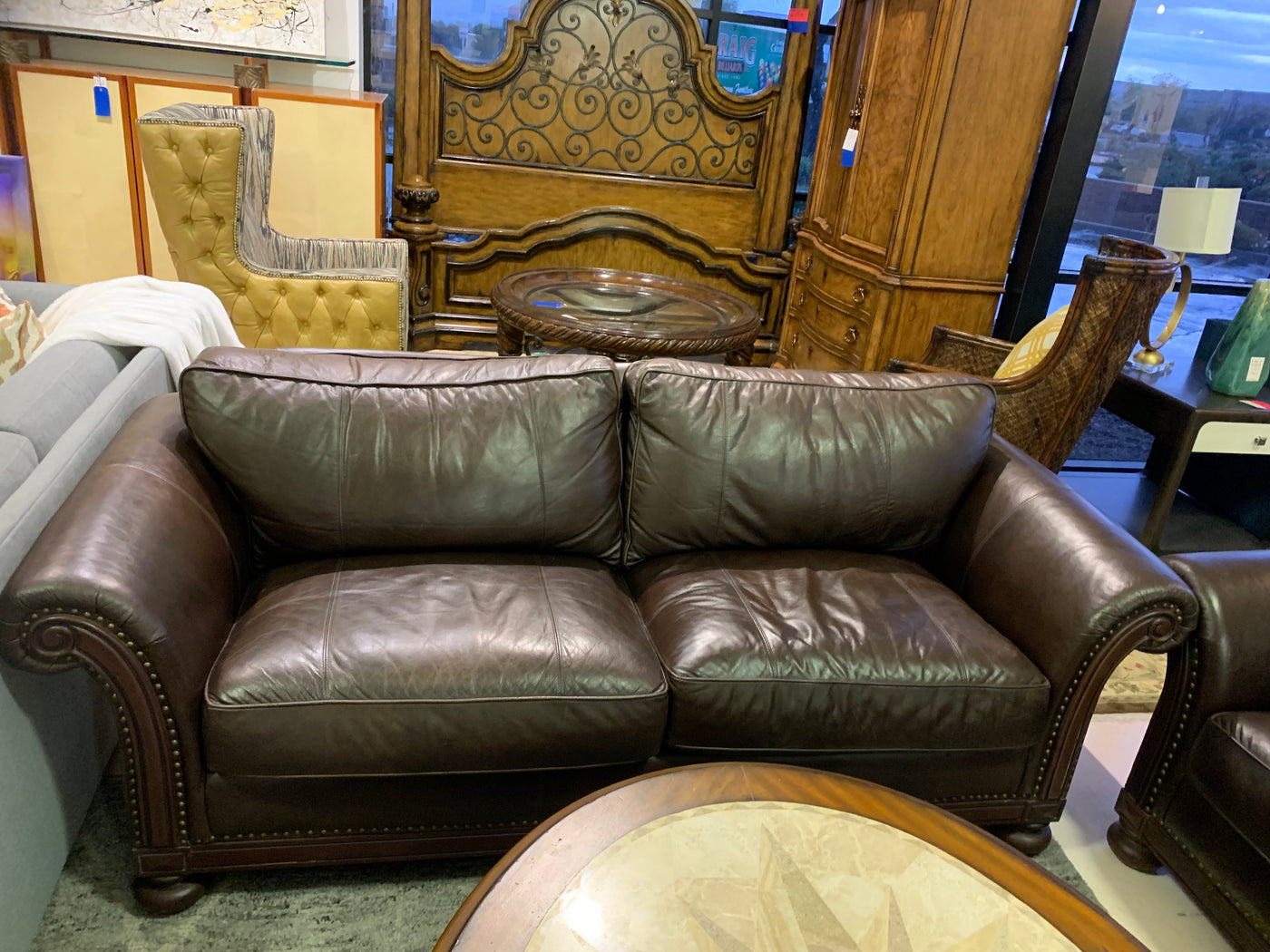 Leather Sofa Set