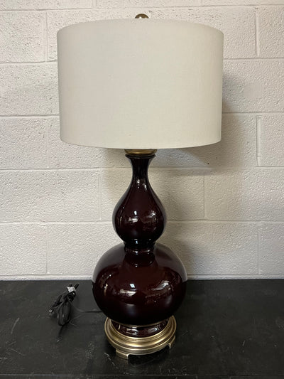 Uttermost Sorrell Burgundy Table Lamp