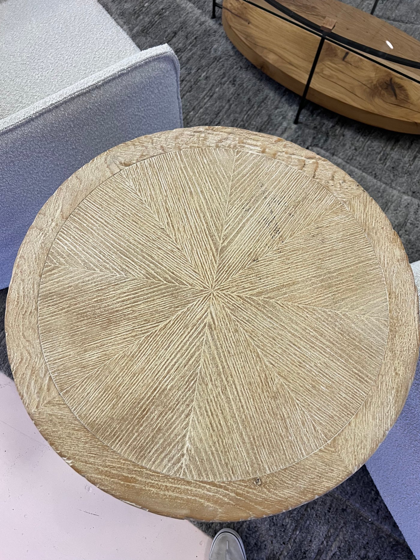 Century Furniture Washed Oak Pedestal Table