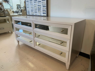 Z gallerie Mirrored white dresser